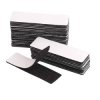 Rzep samoprzylepny do mocowania - 100x30mm - czarny - 10szt - taśma z klejem