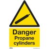 Worksafe SS62P10 Safety Sign Danger Propane Cylinders - Rigid Plastic - PK10