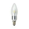 Żarówka LED ART, świecowa clear silver, E14, 4,5W, 320lm, barwa ciepła