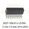 Socket Strip 18-way 2-row (SQT-109-01-L-D-RA) - Samtec