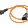 SCHAFFNER-816473 Kabel IEC C13 żeński, IEC C14 męski 1m z blokadą IEC LOCK