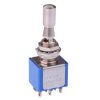 5649AB3V APEM On-Off-On Locking 6.35mm Miniature Toggle Switch DPDT 4A 30VDC