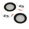 Oprawa LED AURA PRIZMA dwupak 2x12W czarna 4200K wpuszczana HOROZ ELECTRIC