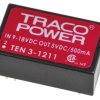 Konwerter DC/DC TEN 3, Uwe 18V dc, Uwe 9V, Uwy 5V dc, TRACOPOWER 500 mA 3 W -40 °C 85 °C Otwór przelotowy