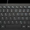 MROS112 Keyboard, USB, black, flach