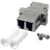 FO jack, LC/PC duplex, OS2, singlemode, ceramic, metal, 53343.1
