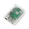 Obudowa Raspberry Pi Model 3B+/3B/2B Simple - przezroczysta matowa