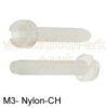 M3 x 12 nylon cheese head machine screw - (50 pack)