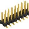 Pin header, 16 pole, pitch 2.54 mm, angled, black, 10059340