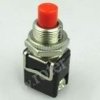 Przełącznik przyciskowy kwadratowy PBS-13B, off-(on), metal