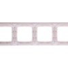 KARO Ramka poczwórna do łączników IP44 ecru perłowy RH-4S/42