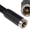 Gniazdo zasilające 2,5/5,5 na kabel z odgiętką