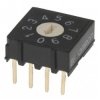 Omron A6R 2000M Rotary DIP Switch 10 Position Through Hole SMT