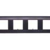 Dante Ramka Poczwórna Tworzywo Lakierowane Czarny 450984