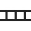 SIMON 55 Ramka 4 poczwórna LINE czarny mat TR4/149 KONTAKT SIMON