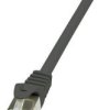 kabel LAN LogiLink CP1033S, 1 szt., RJ45, CAT 5e, F/UTP, 1.00 m, czarny