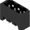 Pin header, 3 pole, pitch 5.08 mm, straight, black, 1148670000