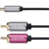 Kabel wtyk jack 3.5 - 2RCA stereo 1.0m Kruger&Matz