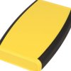 ABS handheld enclosure, (L x W x H) 147 x 89 x 25 mm, yellow, IP54, 1553DYLBK