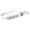 Listwa zasilająca 3 gniazda + 3× USB, przewód 1,5 m, 16 A, 3G1,5, podblatowa, z uziemieniem, biała, DPM