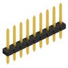 Pin header, 9 pole, pitch 2 mm, straight, black, 10062184