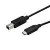 Kabel USB Złącze A USB C Złącze B USB B dł. 3m Kabel USB-C do USB-B USB 2.0 kolor: Czarny
