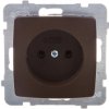 KARO Gniazdo pojedyncze b/u czekoladowy metalik GP-1S/m/40