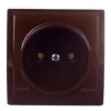 BIS Gniazdo pojedyncze b/u brązowe GN-1B/24