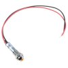Yellow 8mm Prewired Panel Indicator LED Light 12V