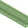 Socket header, 18 pole, pitch 5.08 mm, straight, green, 1477300000