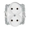 Icon Mechanizm Gniazda Podwójnego Do Ramki Bez Uziemienia 2X2p (Bez Przesłon...