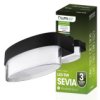 Kinkiet Elewacyjny Led Ścienny Ogrodowy Ciepła 4000K 5W Ip54 Sevia Czarny...