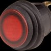 WS R13-112B8W-02BR0A-N2 Rocker switch, round, IP65, 1x ON - OFF, black/red