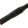 Wtyk banan 4mm czarny Amass