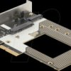 90854 PCIe x4 > 1x M.2 Key M NVMe 110 mm or U.2 slot