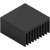Heatsink, (L x W x H) 30 x 30 x 16 mm, 11 K/W, black anodized, 40905110163030
