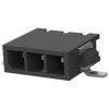 Pin header, 3 pole, pitch 3 mm, angled, black, 2029030-3