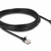 kabel LAN Delock 80290, 1 szt., RJ45, CAT 6a, S/FTP, 5.00 m, czarny