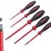 Wkrętak Izolowany Płaski 1000V 2,5mm 3,5mm 4,0mm 5,5mm 6,5mm Zestaw 5 szt.