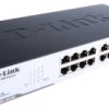 Nie Ethernet Switch 16-portowy , montaż: stacjonarny, szafa Rack 100Mb 10/100Mbit/s 16 0, D-Link Bez zarządzania