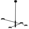 Lampa Sufitowa Wisząca LED LUMILED 4x GX53 Żyrandol Reflektor Czarna OVILO 3 Lata Gwarancji
