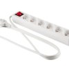 Przedłużacz z wyłącznikiem 6-gniazd z/u 1,5m /H05VV-F 3G1/ biały PM-ZW-6G-15
