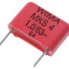 Kondensator foliowy 1μF 40 V ac, 63 V dc WIMA Poliester rozstaw: 10mm THT ±10