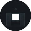 R.x Płytka czołowa do gniazda przyłączeniowego UAE 1-kr czarny WLF1007BG