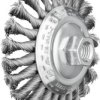 PFERD TOOLS Szczotka skośna pleciona KBG Ø 115 x 15 mm Drut stalowy M14 Ø 0,50 do szlifierki kątowej POS KBG 11515/M14 S