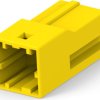 Socket header, 2 pole, pitch 2.5 mm, straight, yellow, 3-2232567-4