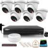 Zestaw monitoringu IP Dahua 8mpx 4K 6 kamer IPC-HDW2849TM-S-IL z dyskiem 1TB