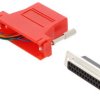 Adapter D-sub z typu D-Sub z 25 stykami na rodzaj Żeński z rodzaju Żeński na typ RJ45