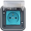 W.1 E-Vehicle Gniazdo ładowania pojazdów elektrycznych podtynkowe 2P+E IP55 szary XEV081