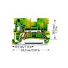 WAGO 769-237 1-conductor/1-pin Ground Carrier Terminal Block Green-yellow